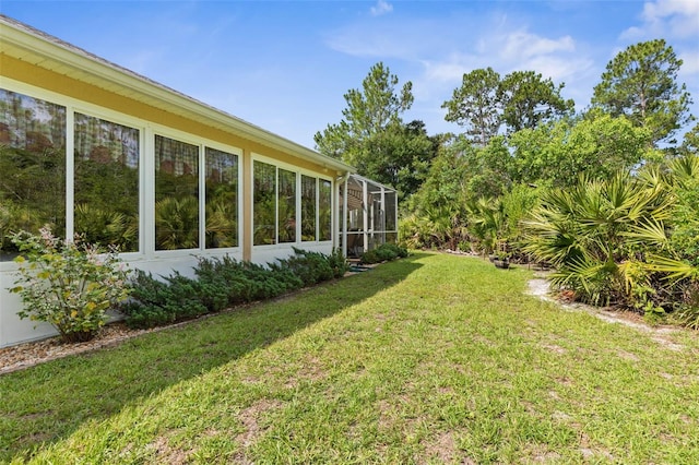 5 Senora Ct, Palm Coast, FL 32164 - view of grassy yard with glass enclosure