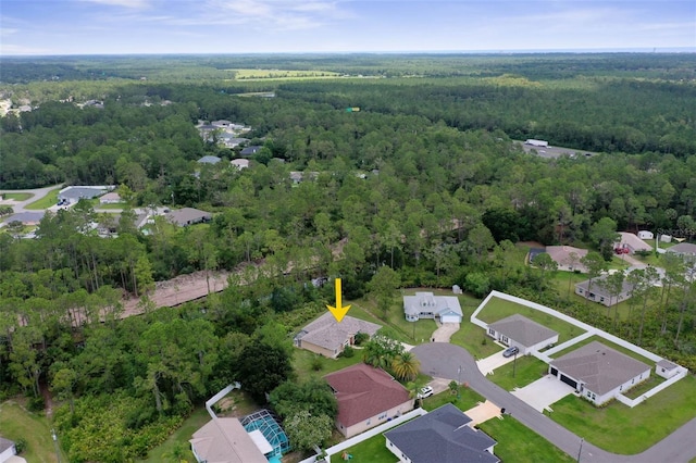 5 Senora Ct, Palm Coast, FL 32164 - aerial perspective of suburban area with a forest