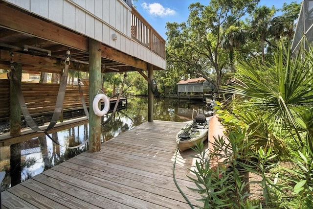 1108 Shockney Dr, Ormond Beach, FL 32174 - dock area with a water view