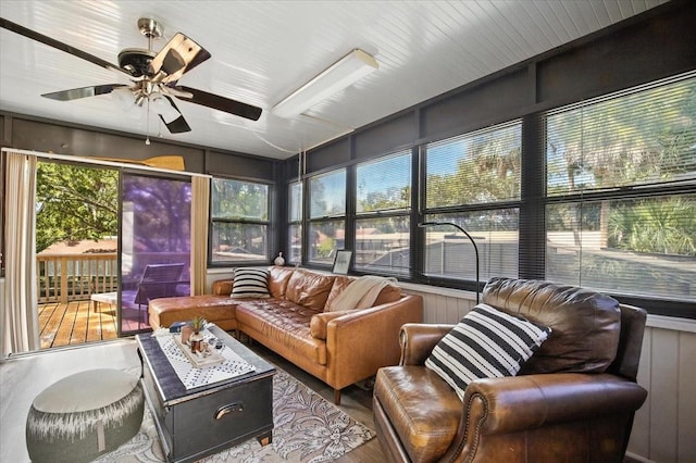 1108 Shockney Dr, Ormond Beach, FL 32174 - sunroom / solarium featuring wood finished floors
