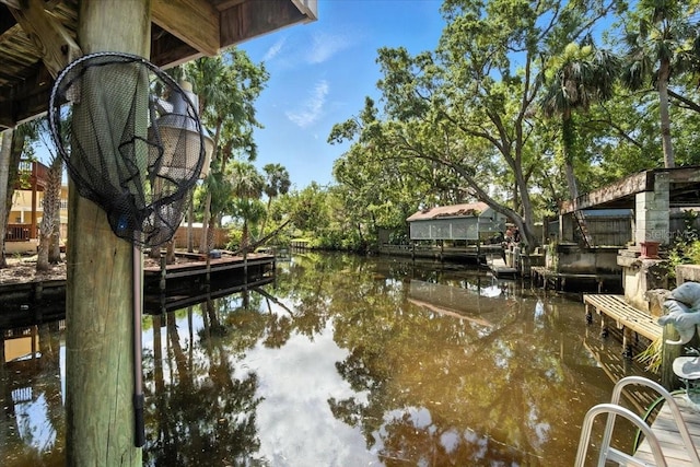 1108 Shockney Dr, Ormond Beach, FL 32174 - dock featuring a water view