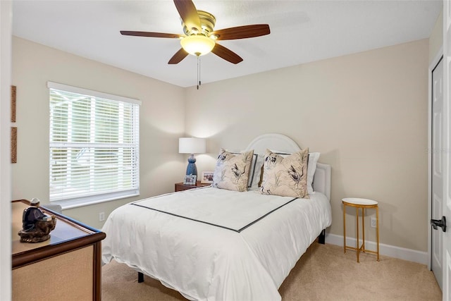 1254 Royal Pointe Ln, Ormond Beach, FL 32174 - bedroom featuring carpet floors and a ceiling fan