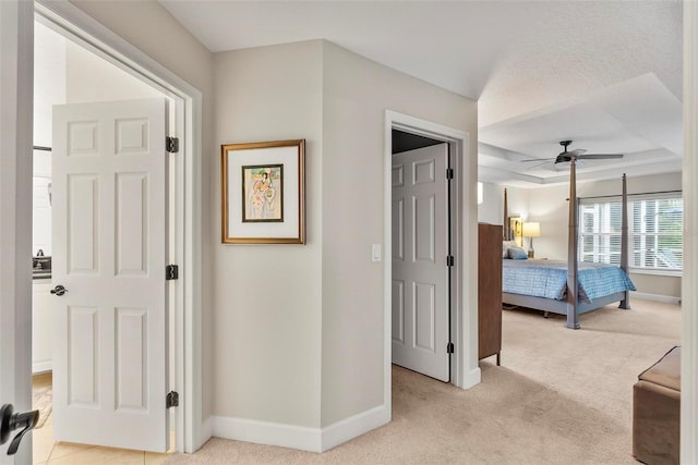 1254 Royal Pointe Ln, Ormond Beach, FL 32174 - bedroom with light colored carpet and ceiling fan