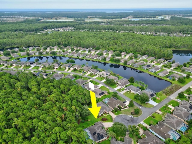 1254 Royal Pointe Ln, Ormond Beach, FL 32174 - aerial overview of property's location with a large body of water and nearby suburban area