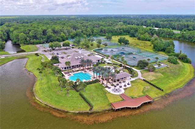1254 Royal Pointe Ln, Ormond Beach, FL 32174 - aerial view of a large body of water