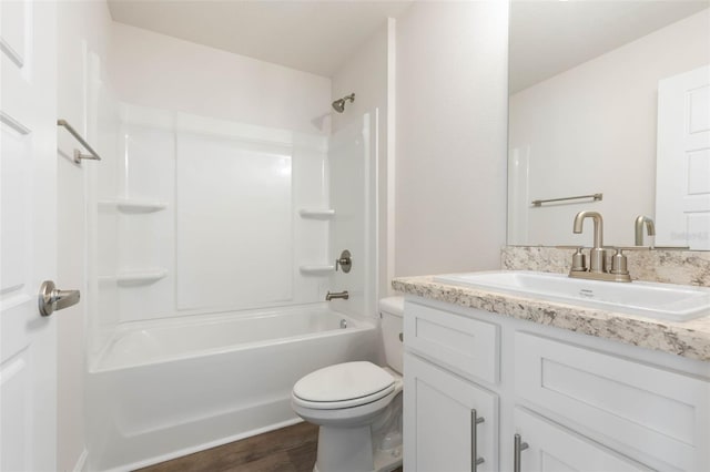18 Slipper Orchid Trl E, Palm Coast, FL 32164 - full bath with vanity, wood finished floors, and  shower combination