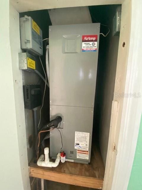 264 Sherwood Ln, Daytona Beach, FL 32117 - utility room featuring heating unit