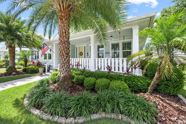 31 Hidden Treasure Dr, Palm Coast, FL 32137 - view of front of house with covered porch