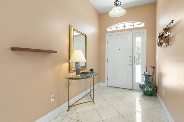 6 Prince Michael Ln, Palm Coast, FL 32164 - entrance foyer with healthy amount of natural light and light tile patterned flooring