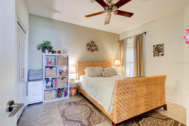 146 Palm Coast Resort Blvd Unit 501, Palm Coast, FL 32137 - bedroom featuring a ceiling fan and a closet