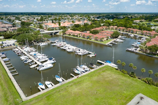 146 Palm Coast Resort Blvd Unit 501, Palm Coast, FL 32137 - bird's eye view of numerous boat docks and a nearby body of water
