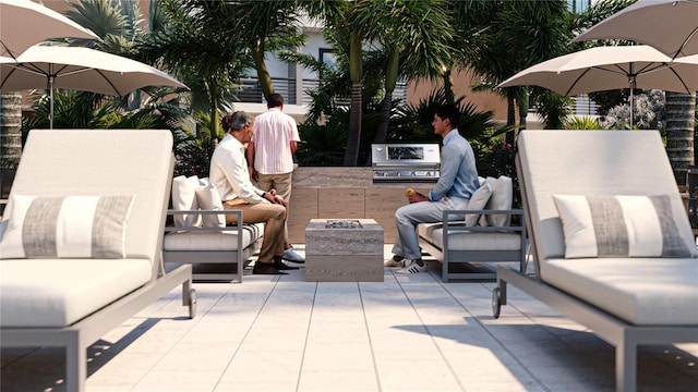 2360 Ocean Shore Blvd Unit 4, Ormond Beach, FL 32176 - view of patio / terrace featuring an outdoor living space