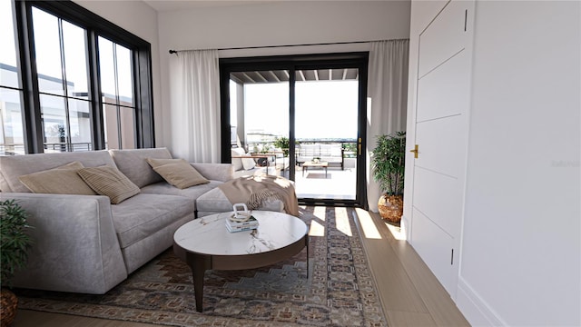 2360 Ocean Shore Blvd Unit 10, Ormond Beach, FL 32176 - living room featuring wood finished floors
