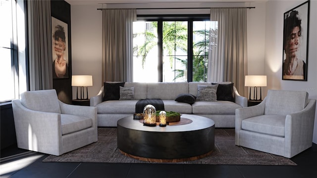 2360 Ocean Shore Blvd Unit 11, Ormond Beach, FL 32176 - living room featuring tile patterned flooring
