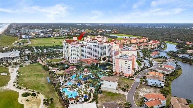 200 Ocean Crest Dr Unit 1111, Palm Coast, FL 32137 - aerial view of a nearby body of water and apartment complex / building