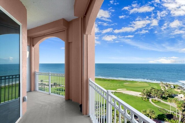 200 Ocean Crest Dr Unit 1111, Palm Coast, FL 32137 - balcony with a water view