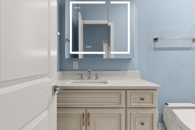 200 Ocean Crest Dr Unit 1111, Palm Coast, FL 32137 - bathroom with vanity and toilet