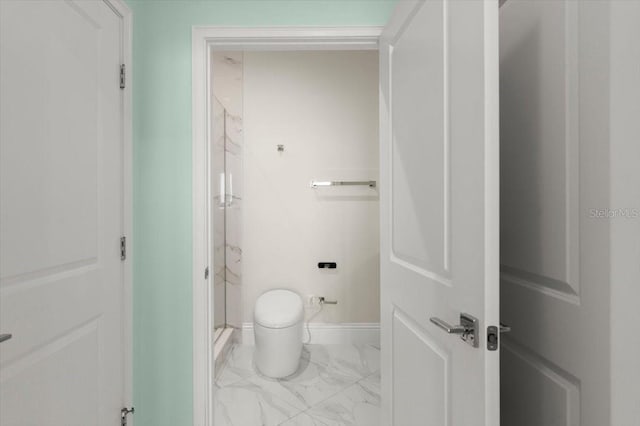 200 Ocean Crest Dr Unit 1111, Palm Coast, FL 32137 - bathroom featuring marble look tile flooring and a marble finish shower