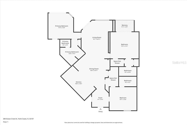 200 Ocean Crest Dr Unit 1111, Palm Coast, FL 32137 - view of property floor plan