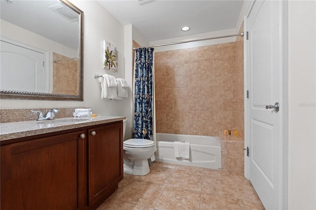 102 Yacht Harbor Dr Unit 475, Palm Coast, FL 32137 - bathroom featuring tile patterned flooring, vanity, and shower / bath combination with curtain