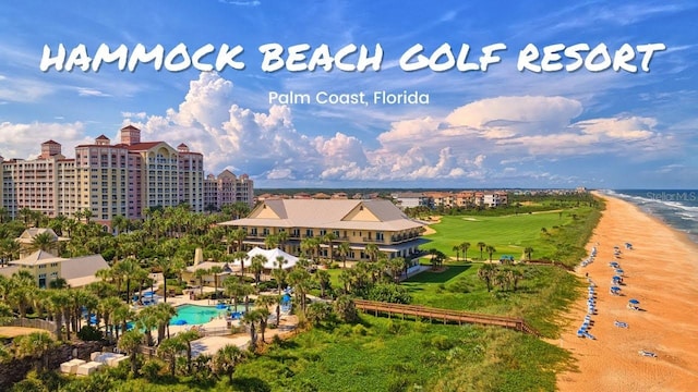 102 Yacht Harbor Dr Unit 475, Palm Coast, FL 32137 - drone / aerial view of a large body of water and a pool area