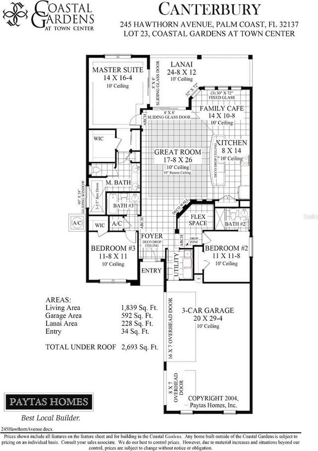 245 Hawthorn Ave, Palm Coast, FL 32164 - view of home floor plan