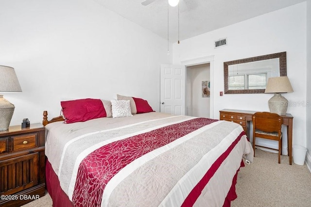 918 N Wild Olive Ave, Daytona Beach, FL 32118 - carpeted bedroom featuring ceiling fan