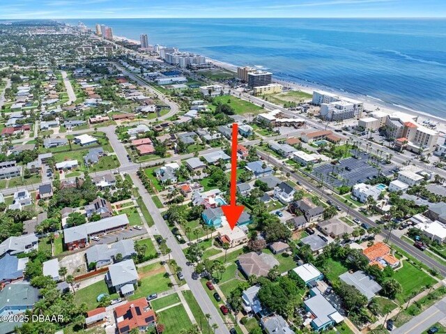 918 N Wild Olive Ave, Daytona Beach, FL 32118 - aerial overview of property's location with a large body of water and nearby urban area