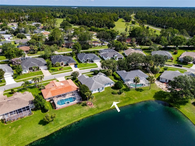 38 Mount Vernon Ln, Palm Coast, FL 32164 - aerial perspective of suburban area with a nearby body of water and a forest