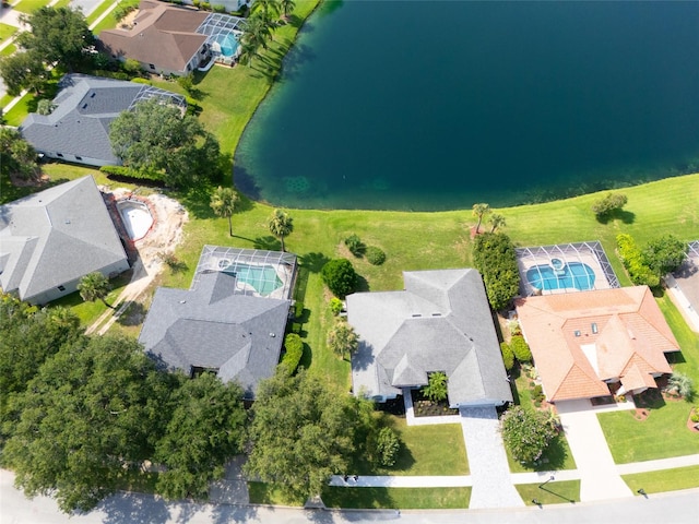 38 Mount Vernon Ln, Palm Coast, FL 32164 - aerial view of residential area featuring a nearby body of water and a pool