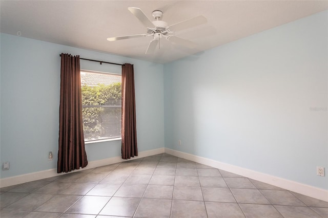 38 Mount Vernon Ln, Palm Coast, FL 32164 - spare room with light tile patterned floors and a ceiling fan