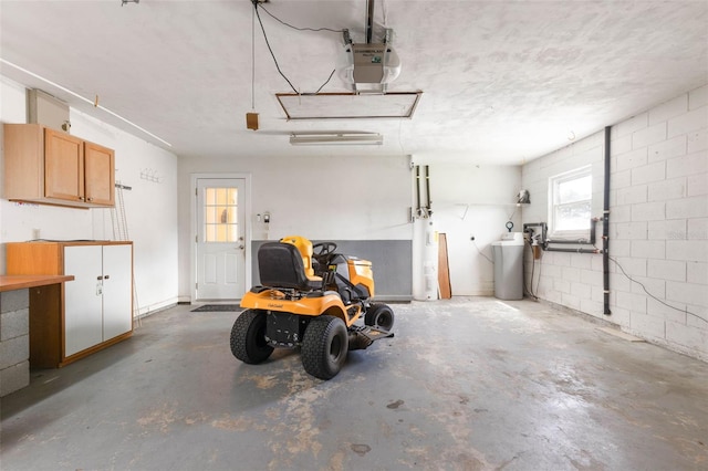 1 Wilson Pl, Palm Coast, FL 32164 - garage with a garage door opener and concrete block wall