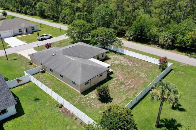 1 Wilson Pl, Palm Coast, FL 32164 - aerial view of property and surrounding area with a heavily wooded area