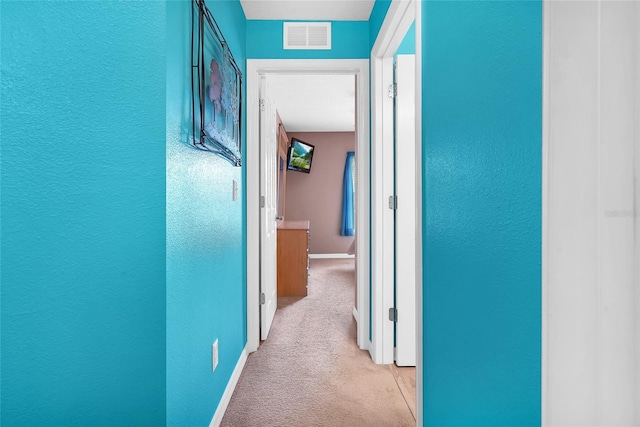 5 Zorlou Ct, Palm Coast, FL 32164 - hallway with light colored carpet and a textured wall