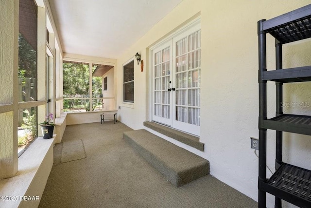 1108 Northside Dr, Ormond Beach, FL 32174 - porch with french doors