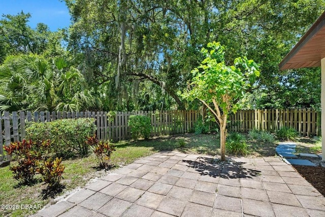1108 Northside Dr, Ormond Beach, FL 32174 - fenced backyard featuring a patio