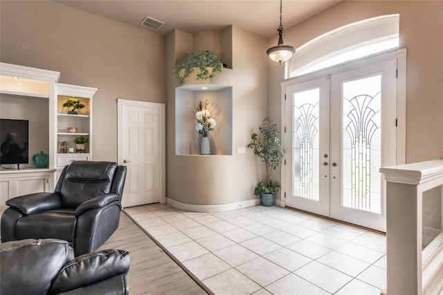 7 Lewis Shire Way, Palm Coast, FL 32137 - entrance foyer featuring french doors
