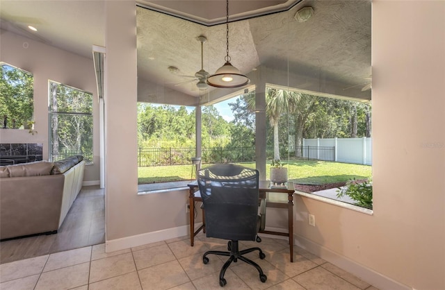 7 Lewis Shire Way, Palm Coast, FL 32137 - sunroom / solarium with a ceiling fan