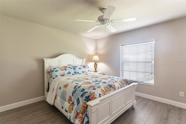 7 Lewis Shire Way, Palm Coast, FL 32137 - bedroom featuring wood finished floors, multiple windows, ceiling fan, and a textured ceiling