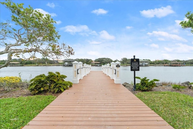 143 W Waterside Pkwy, Palm Coast, FL 32137 - dock area with a water view
