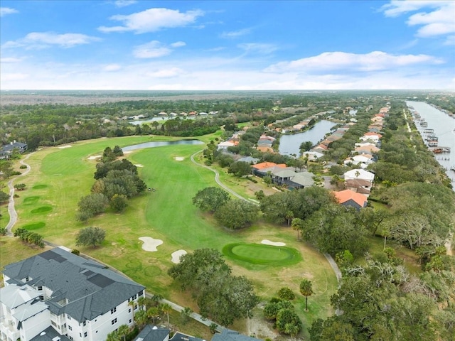 143 W Waterside Pkwy, Palm Coast, FL 32137 - aerial view of property and surrounding area featuring a golf club and nearby suburban area