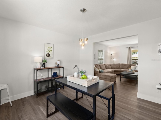506 Dorset Cir S, Daytona, FL 32119 - living room featuring dark wood-style floors