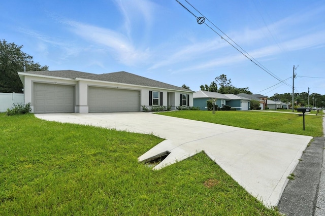 17 Roxbury Ln, Palm Coast, FL 32164 - single story home featuring stucco siding, an attached garage, and driveway