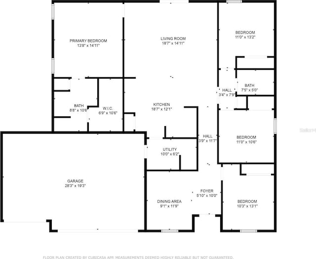 17 Roxbury Ln, Palm Coast, FL 32164 - view of property floor plan