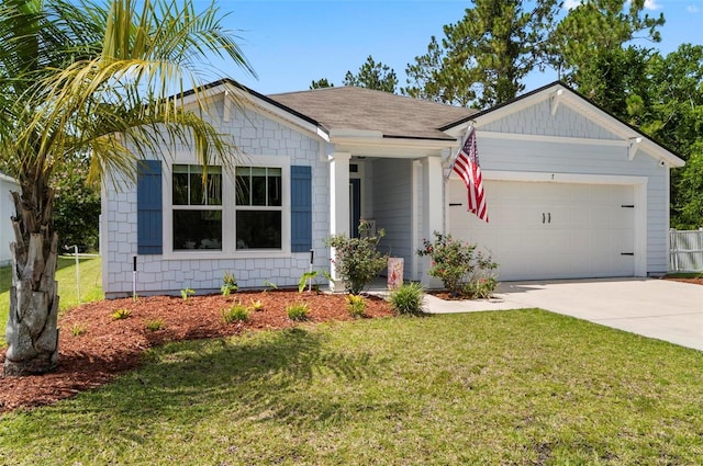 7 Grand Par Ct, Bunnell, FL 32110 - ranch-style home featuring driveway, a garage, and a front lawn