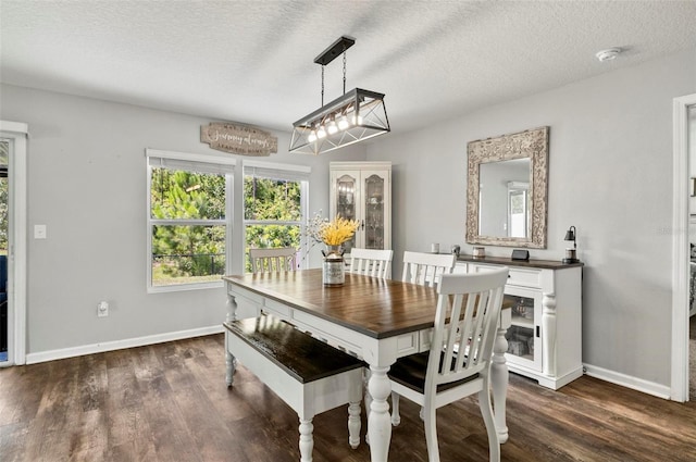 7 Grand Par Ct, Bunnell, FL 32110 - dining room with dark wood finished floors and a textured ceiling