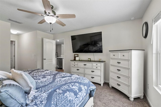 7 Grand Par Ct, Bunnell, FL 32110 - bedroom featuring carpet floors and a ceiling fan