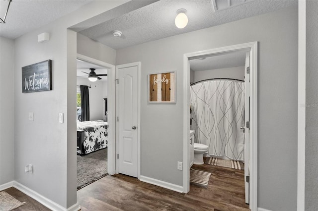 7 Grand Par Ct, Bunnell, FL 32110 - hall with wood finished floors and a textured ceiling