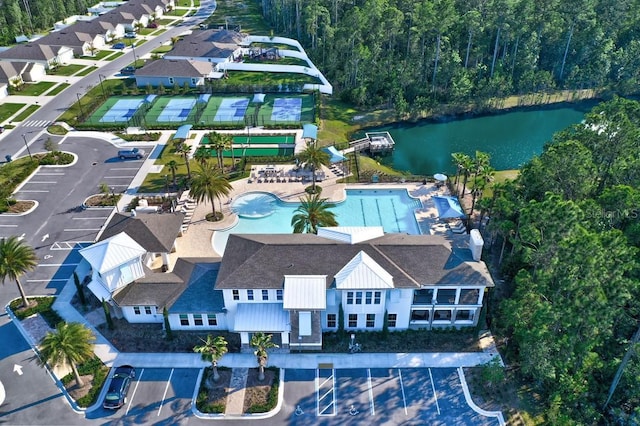 7 Grand Par Ct, Bunnell, FL 32110 - drone / aerial view of a large body of water and a pool area