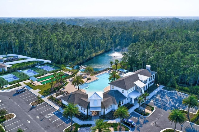7 Grand Par Ct, Bunnell, FL 32110 - aerial view of a heavily wooded area